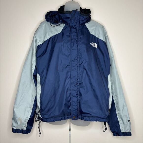 The north face medium jacket coat full zip up blue grey - Picture 1 of 7